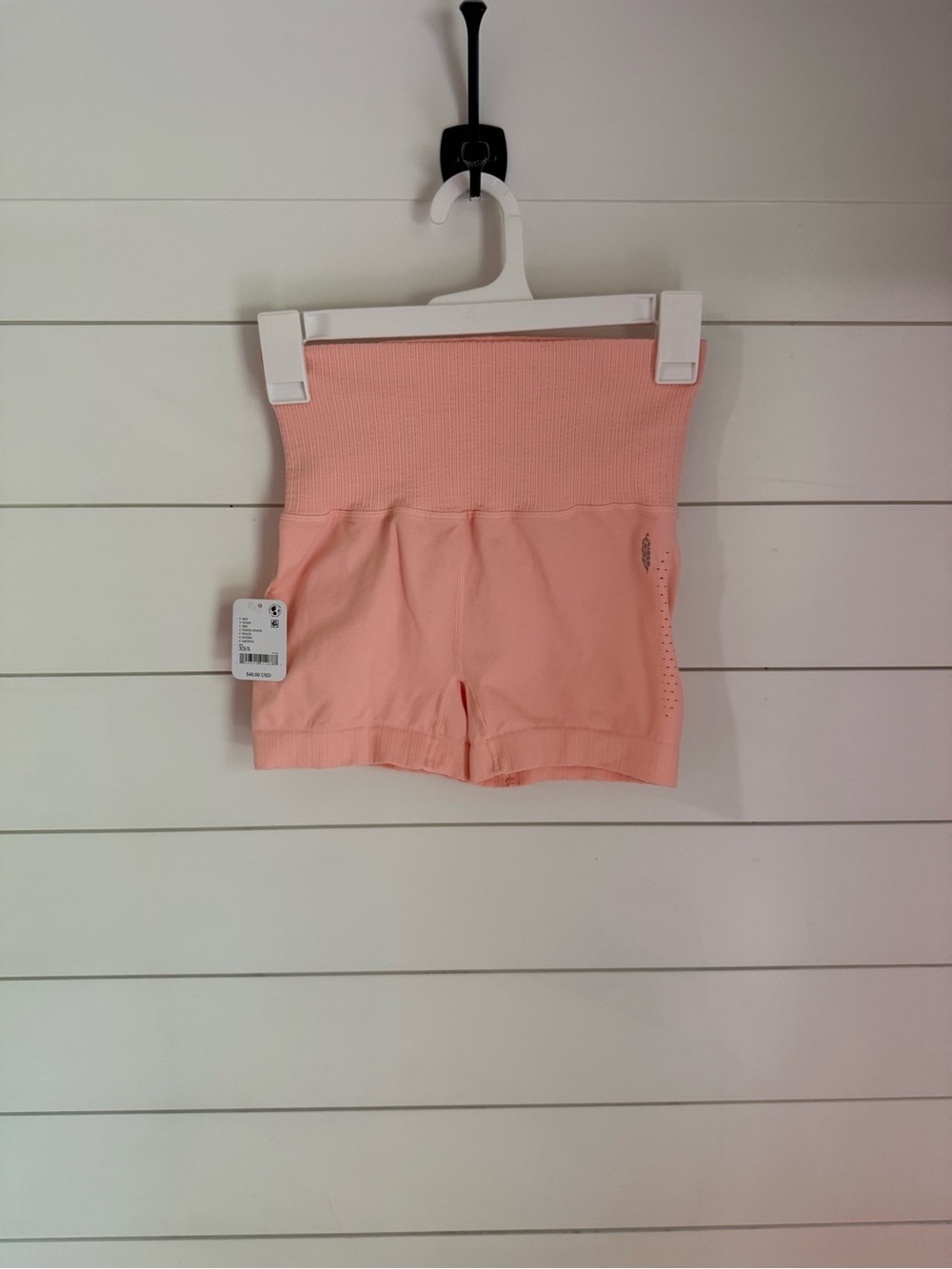 FP Movement by Free People Peach High-Waist Seamless Bike Shorts S/XS - Picture 4 of 6